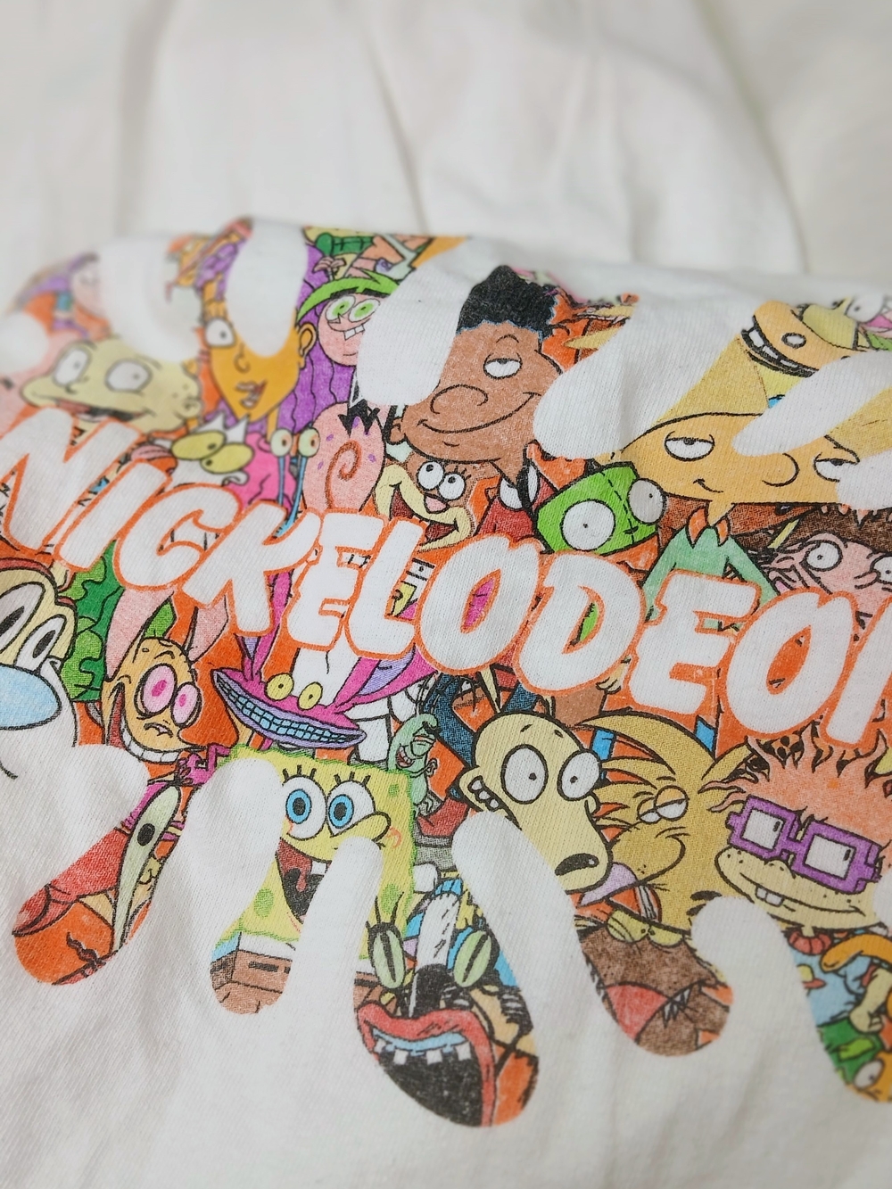 Nickelodeon Character Collage Graphic Tee - White
